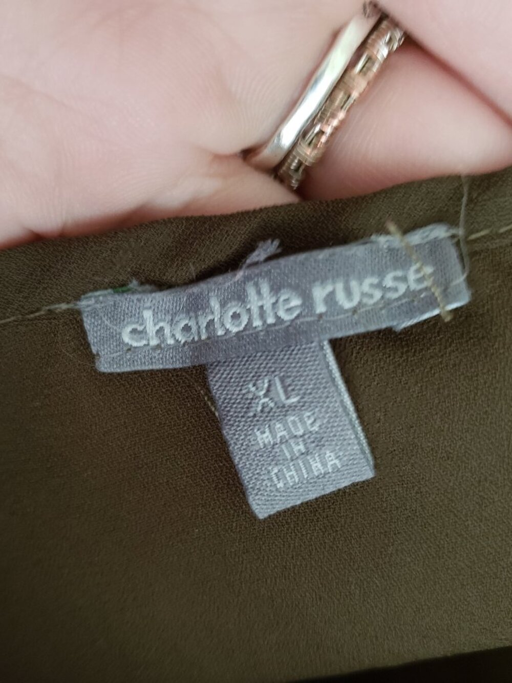 Charlotte Russe Open Back Cut Out Top Size XL - Picture 4 of 4